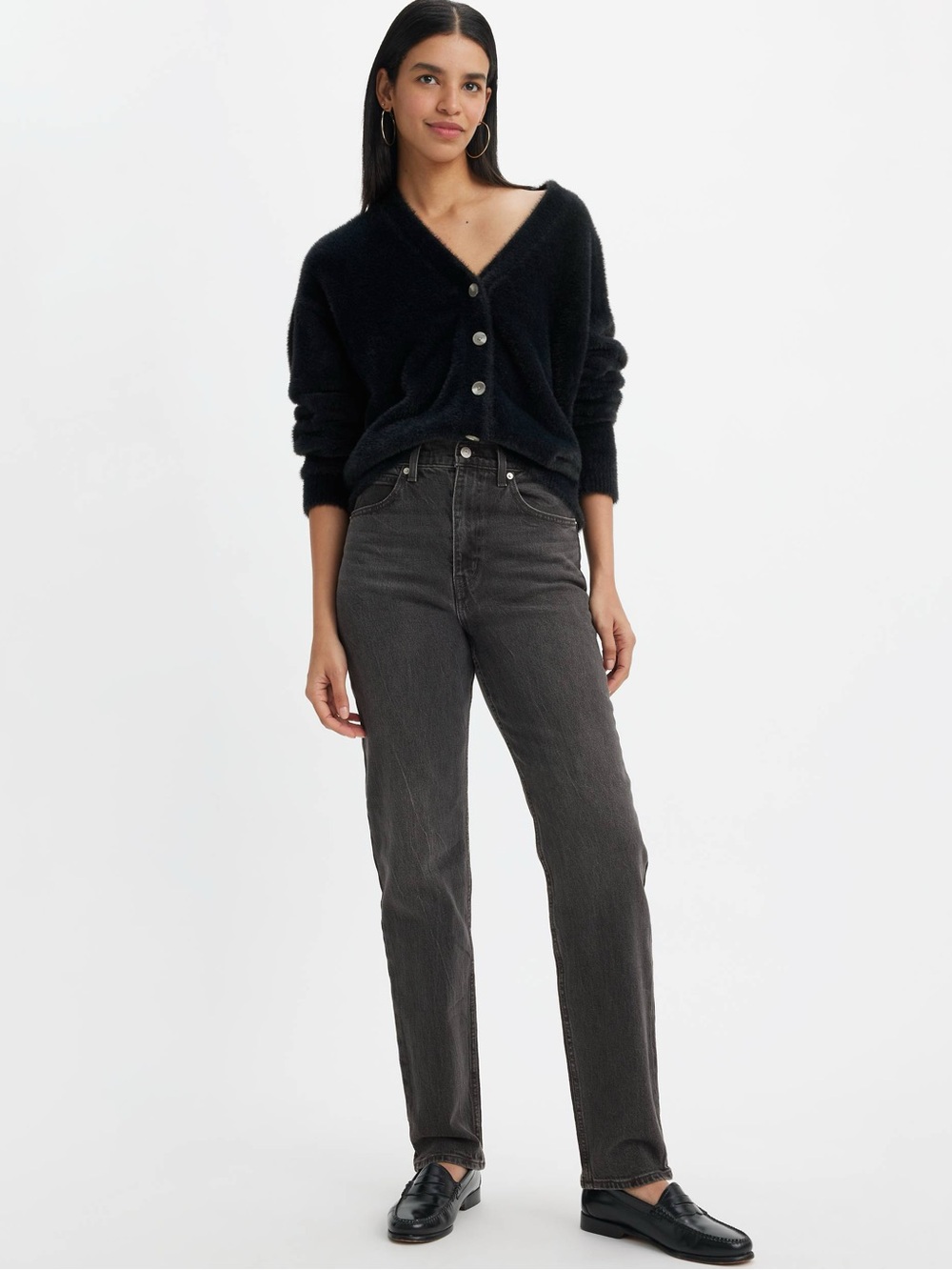 Levi’s 70s High Slim Straight Black Jeans